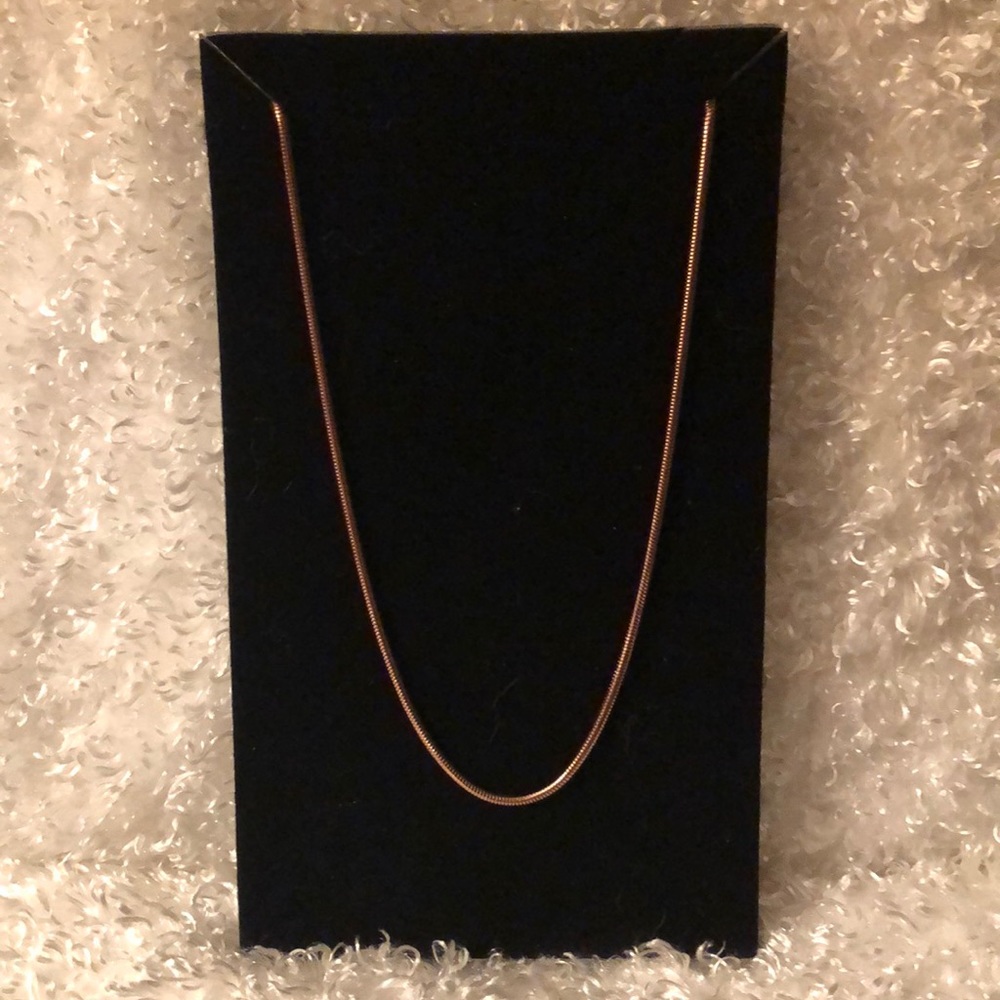 14K Rose Gold stainless steel necklace